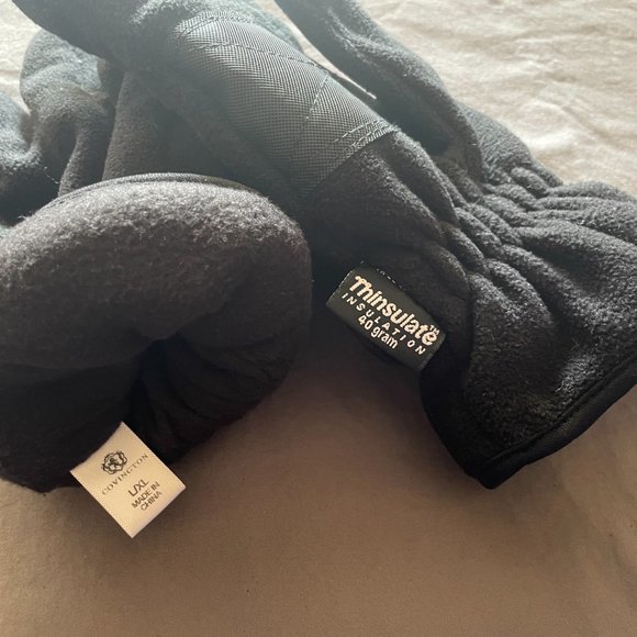 Covington Black Fleece Gloves - Size L/XL - Picture 4 of 4